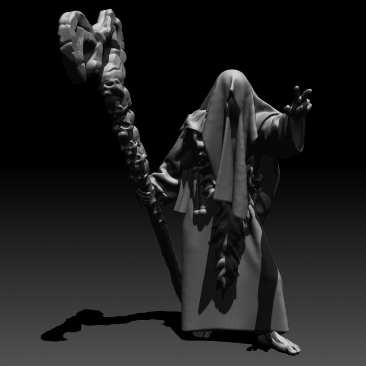 necromancer tabletop fantasy human rpg d&d 3D print model - Mito3D