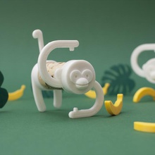 corcho pals monkey business upcycling juegos mono juguetes corkpals hermosas criaturas 3d print model - Mito3D