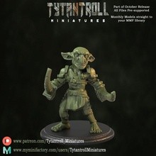 goblin soldier swords presupported tabletop fantasy miniatures play role dnd goblins greenskins 3d print model - Mito3D