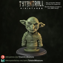 goblin bust presupported tabletop fantasy miniatures scale painting miniature 3dprinting minis dnd 32mm 3dprintmymini 3d print model - Mito3D