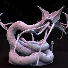 neothelid tabletop dark fantasy gaming horror rpg worm cave d&d dnd dweller 3d print model - Mito3D