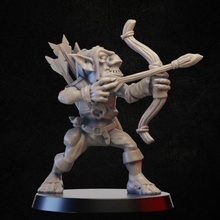 goblin archer tabletop arrow monster miniature bow 3d print model - Mito3D