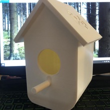 simple bird house easy 3d print model - Mito3D