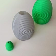 1 ripple vazo bahçe 3d print model - Mito3D