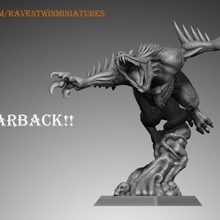 spearback tavolo fantasia rpg warhammer Dungeons and Dragons rol d uomini lucertola ageofsigmar aos artisanguild titanforge serafone ninthage raventwinminiatures lostkingdom 3d print model - Mito3D