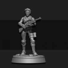 apocalypse survivor female 02 tabletop human miniature scifi wargame foundry sarks 3d print model - Mito3D
