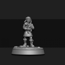 apocalypse survivor child female tabletop human miniature scifi wargame foundry sarks 3d print model - Mito3D