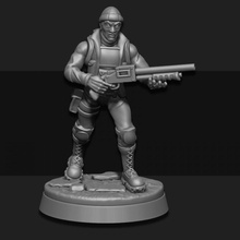 apocalisse sopravvissuto maschio 01 tavolo umano miniatura scifi gioco guerra fonderia sarks 3d print model - Mito3D