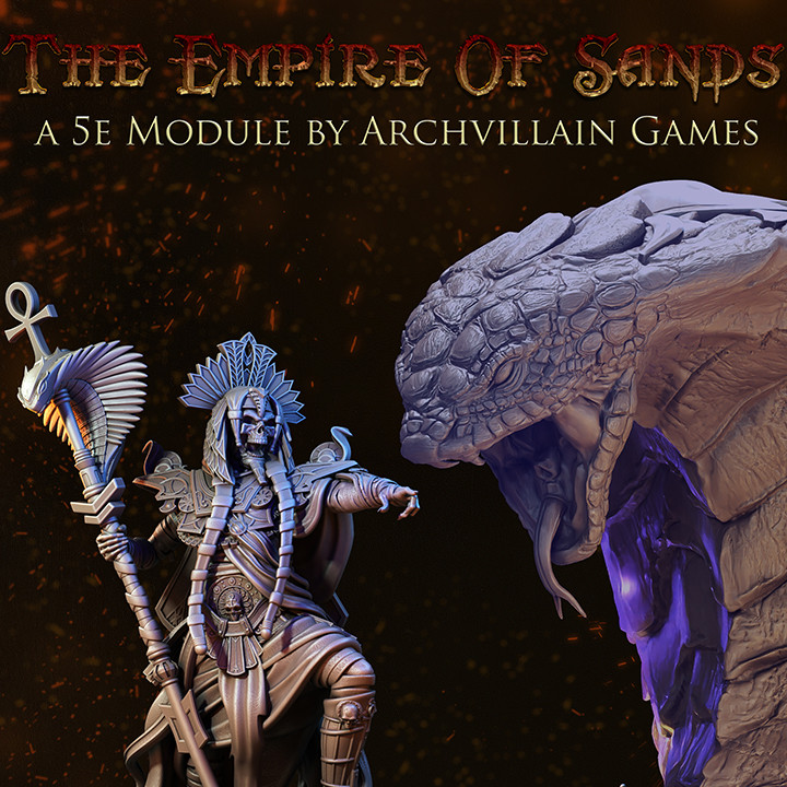 archvillain aventures Empire sables table 3D print model - Mito3D