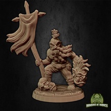tegnar bloodthirsty - presupported tabletop army fighter kickstarter miniatures orc soldier support troll war warrior miniature assassin dwarf slayer bearded dnd madness miniaturesofmadness pre holdmydwarf dred 3d print model - Mito3D
