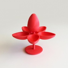 egg plate & garden 3d print model - Mito3D