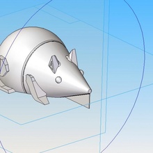 rato gordura animal Diversão modelo brinquedo 3d print model - Mito3D