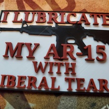 liberal gözyaşları silahlar işaretler ateşli değişiklik 3d print model - Mito3D