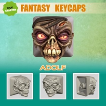 adolf store creature fantasy horror monster miniature keyboard keycap miniaturepaint 3d print model - Mito3D