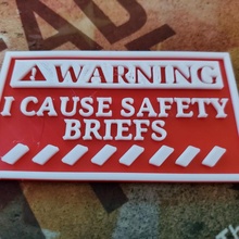 sécurité slips panneaux humour 3d print model - Mito3D
