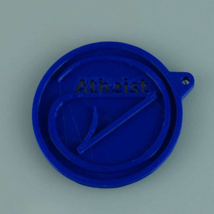 logo atheiste fan art 3D print model - Mito3D