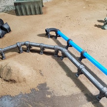 pipeline lisse pailles 40k jeu table terrain marteau guerre miniature tuyau gaslands sci fiterrain 3d print model - Mito3D