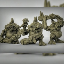 palude troll tavolo fantasia rpg warhammer Dungeons and Dragons dnd esploratore giochi kingsofwar ageofsigmar aos marshtroll 3d print model - Mito3D