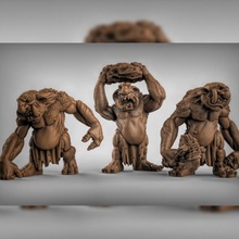 stone troll tabletop dungeons fantasy warhammer dungeonsanddragons dnd goblins ageofsigmar aos stonetroll 3d print model - Mito3D