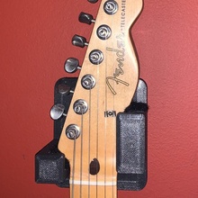 guitar wall hanger fender telecaster music 3d print model - Mito3D