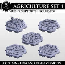 hexton hills agriculture set 01 store environment fantasy farm fdm hexagon modular river roleplay rpg wargaming warhammer windmill resin castle hex volcano fort map wargame catan village town mountain campaign empire dnd scenery 3d print model - Mito3D