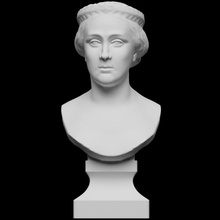 buste Princesse Mathilde d'or couronne marbre France 3dprinting scantheworld napoléon 39 Orsay 3d print model - Mito3D