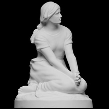 joan arc domremy sculpture marble france scantheworld peasant museed'orsay joanofarc chapu 3d print model - Mito3D