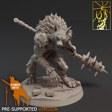 vampire hunters lupo werewolf tabletop fantasy miniatures rpg forge titan 3d print model - Mito3D