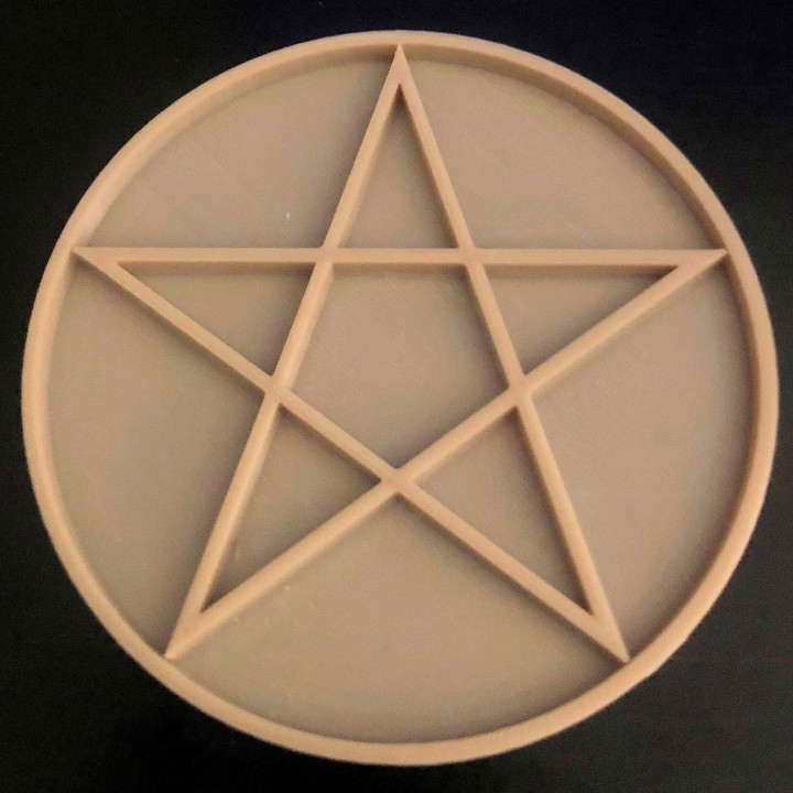 pentagram star pagan wicca paganism neopaganism wiccan 3D print model - Mito3D