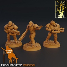 cyber forger fureur équipe table miniatures scifi cyberpunk jeu guerre Titan 3d print model - Mito3D