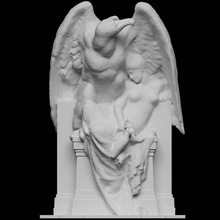 hebe dormire aquila scultura marmo scantheworld carrier belleuse neo classical 3d print model - Mito3D