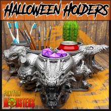 5 halloween holders store game warhammer tabletop cut sliced emmanuel pathfinder patron lepas 3d print model - Mito3D