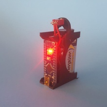 Arduino Nano montieren integriert 9v Schalter Modellieren Diorama fritzing 3d print model - Mito3D