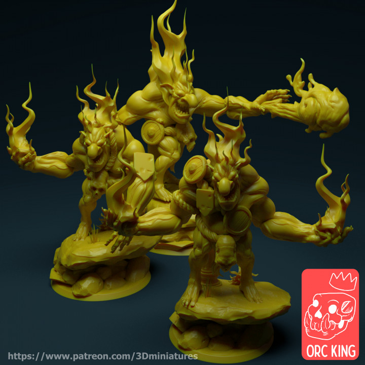 devler masaüstü Warhammer troller Warhammerfantasy Ageofsigmar Sonofbehemoth 3D print model - Mito3D