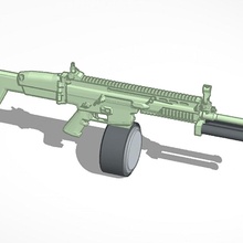 fn scar hamr pistolet 3d print model - Mito3D