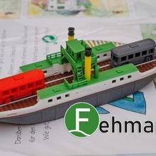 fehmarn norte alemán isla transportar barco niños flotador modelo jugar Embarcacion juguete agua bañera buques ferrocarril flotadores barcos 3d print model - Mito3D