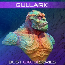 gullark store alien bust creature fantasy monster scifi minature 3d print model - Mito3D