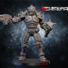 armoured orloc supports ready tabletop dragons dungeons warhammer miniature wargame dnd pathfinder 40000 wh orlock wargamednd 3d print model - Mito3D