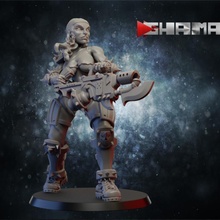 femmina orloc 1 supporti pronto tavolo draghi dungeon warhammer miniatura dnd esploratore 40000 wh labbra 3d print model - Mito3D