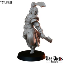 sword dancer tabletop desert fantasy fighter rpg woman dnd tribe 3d print model - Mito3D