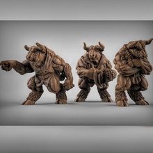 Minotaur npc 39 ler masaüstü fantezi Warhammer kaos oyunları Kingsofwar canavar adamlar bardak Ageofsigmar aos fedai Beastsofchaos 3d print model - Mito3D