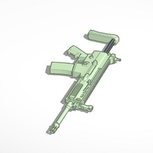 scar pdw pistolet arme 3d print model - Mito3D