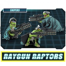 raygun rapaces tireur d'élite équipe table armée dinosaure jurassique mini wargaming marteau guerre miniature fusil vélociraptor jeu rapace manteau 3d print model - Mito3D