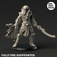 mummy king tabletop 40k rpg skeleton tomb undead wargames warhammer kings 28mm dnd onepagerules 3d print model - Mito3D