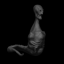 cementerio babosa criatura oscuro fantasía horror monstruo miedo muertos vivientes zombi miniatura gusano mal muerto Siniestro calabozo pantano nigromancia 3d print model - Mito3D