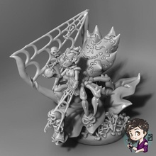 vennel puppeteer tabletop bones dragon female figure miniature spider puppets dungeon d&d arachnid weaver 3d print model - Mito3D