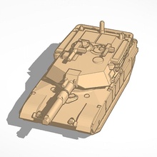 m1a1 Abrams tanque EUA 3d print model - Mito3D