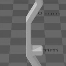 lambrequin agrafe hunter douglas 3d print model - Mito3D