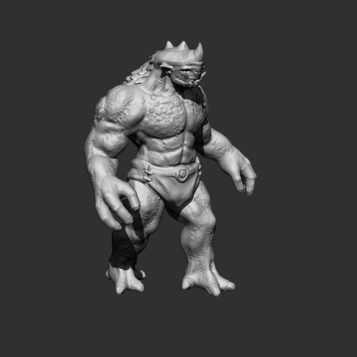 mağara trol canavar Golem 3D print model - Mito3D