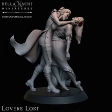 amanti perso negozio Halloween amore vampiro donna coppia donne Morte emozione Dramma vittima drammatico risurrezione vampiri 3d print model - Mito3D